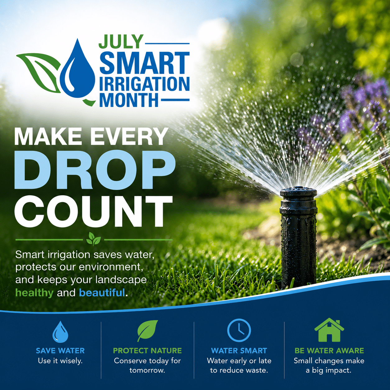 July Is Smart Irrigation Month