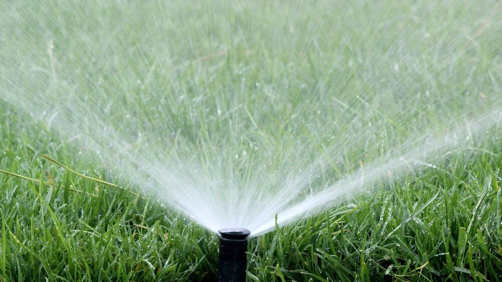 In-ground lawn irrigation system installed by P.J. Pappas