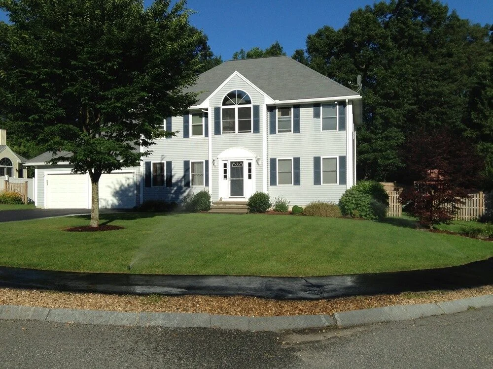 In-ground lawn irrigation system installed by P.J. Pappas