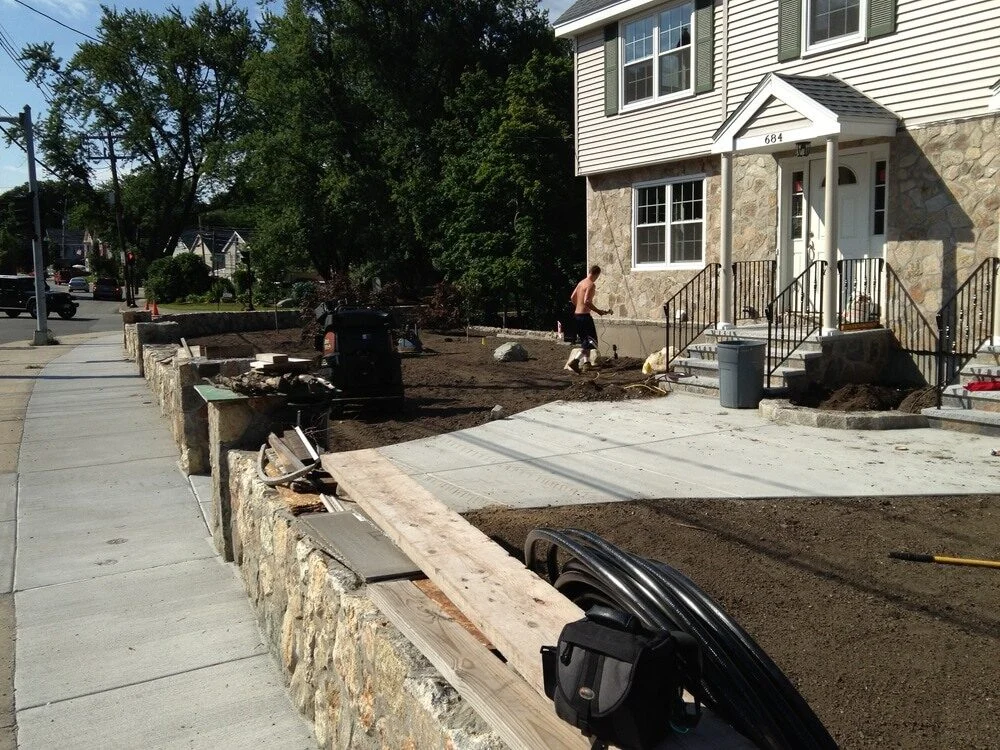 In-ground lawn irrigation system installed by P.J. Pappas