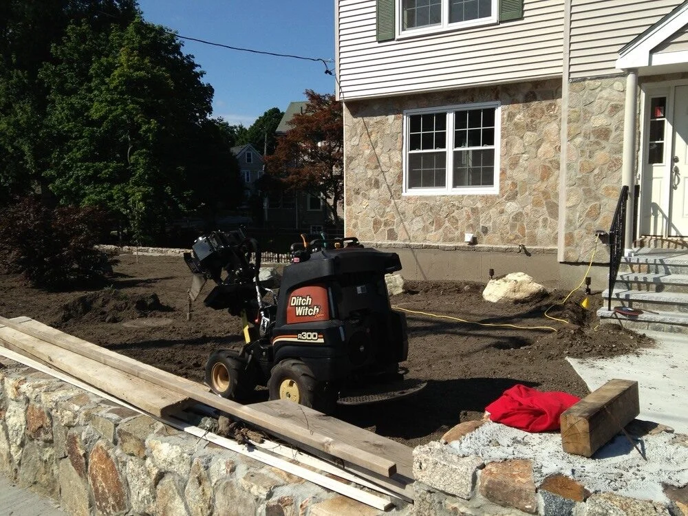In-ground lawn irrigation system installed by P.J. Pappas