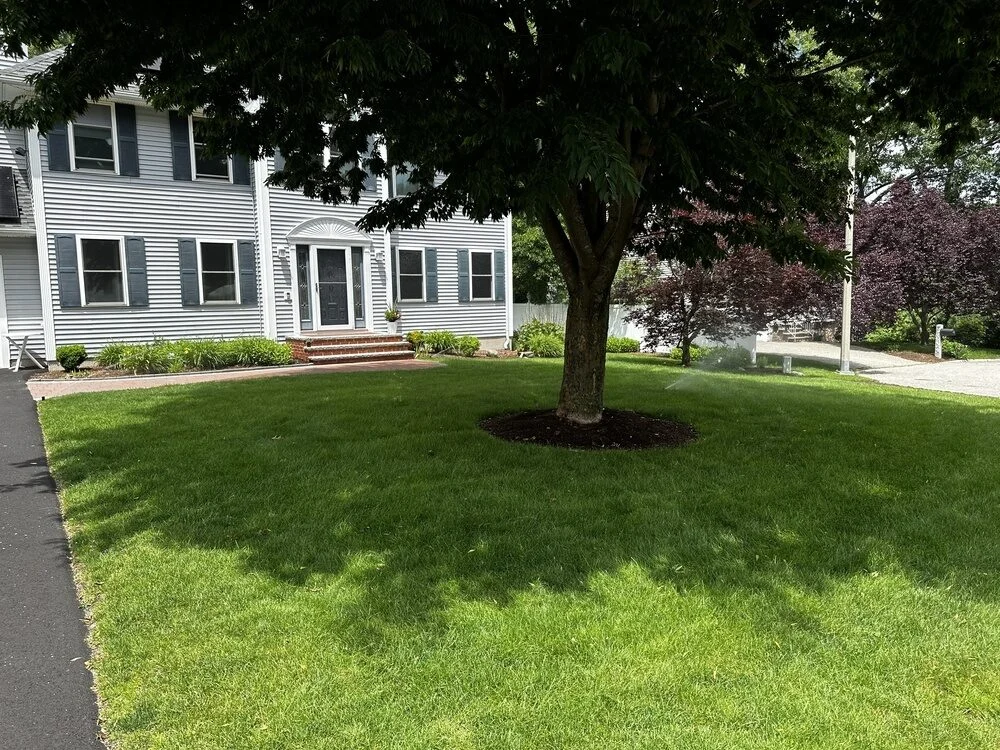 In-ground lawn irrigation system installed by P.J. Pappas