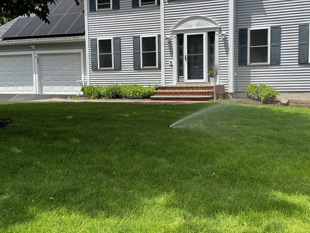 In-ground lawn irrigation system installed by P.J. Pappas
