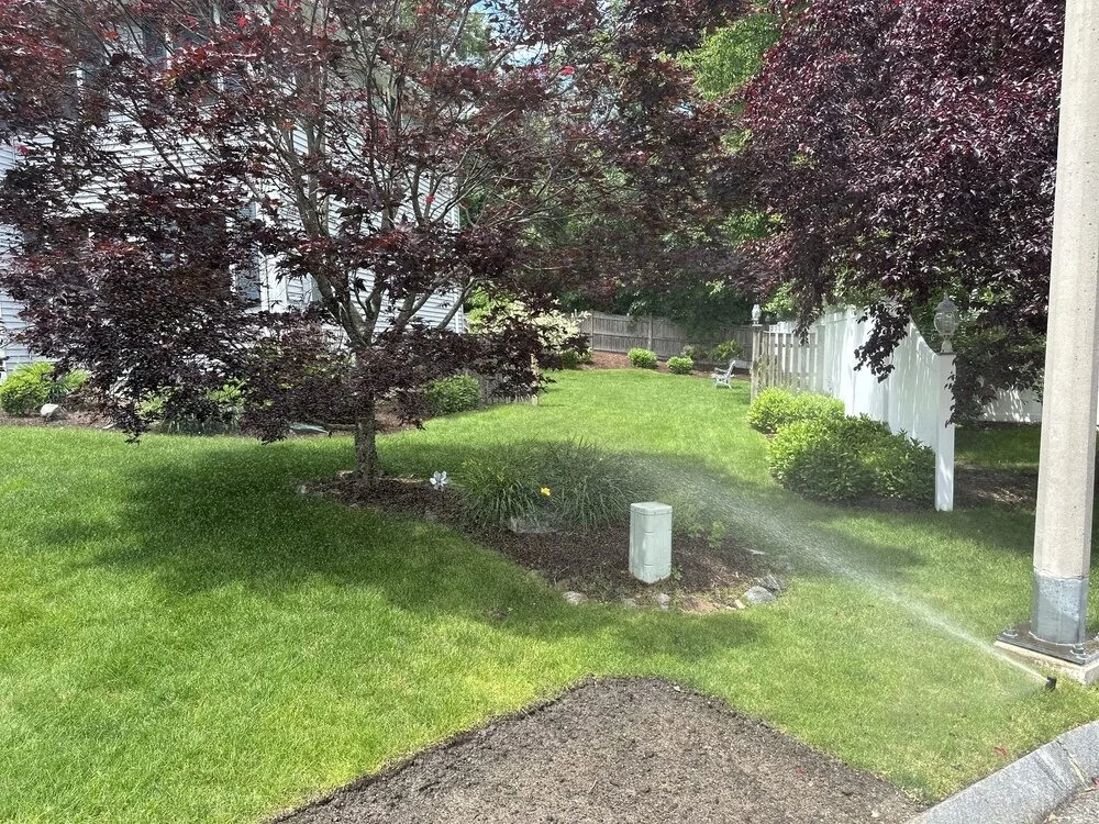 In-ground lawn irrigation system installed by P.J. Pappas
