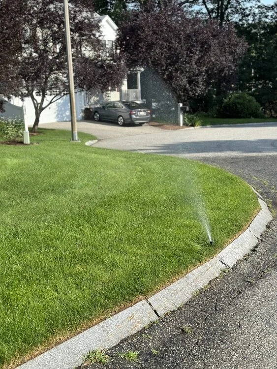 In-ground lawn irrigation system installed by P.J. Pappas