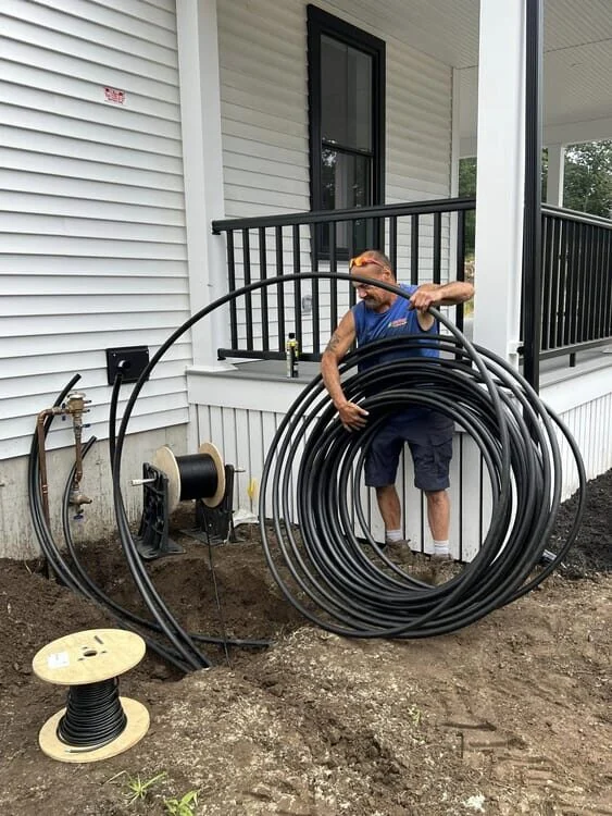 In-ground lawn irrigation system installed by P.J. Pappas