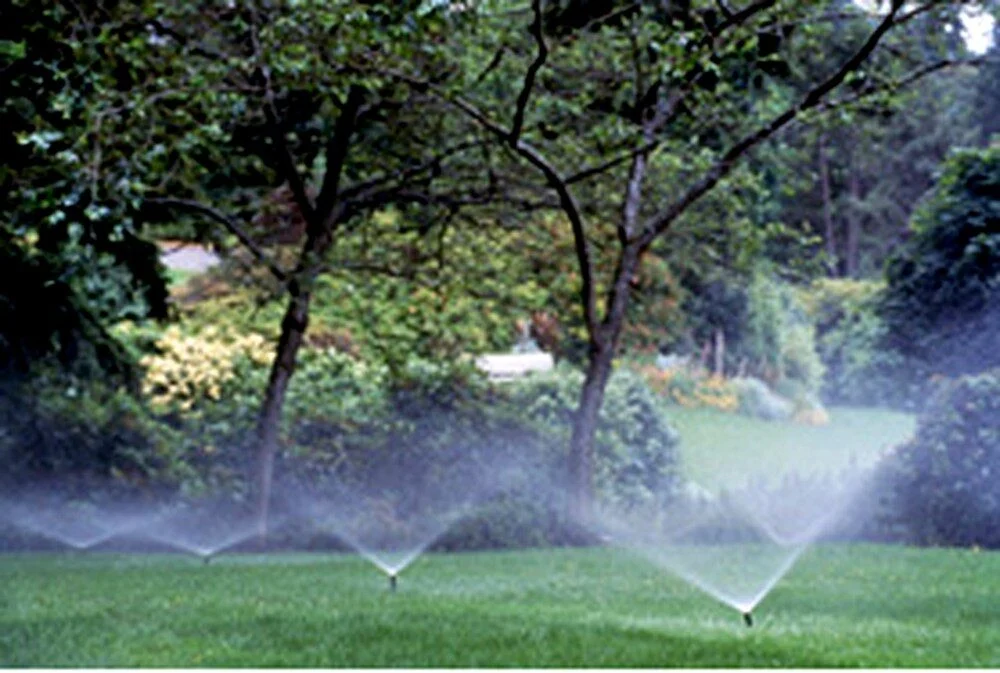In-ground lawn irrigation system installed by P.J. Pappas